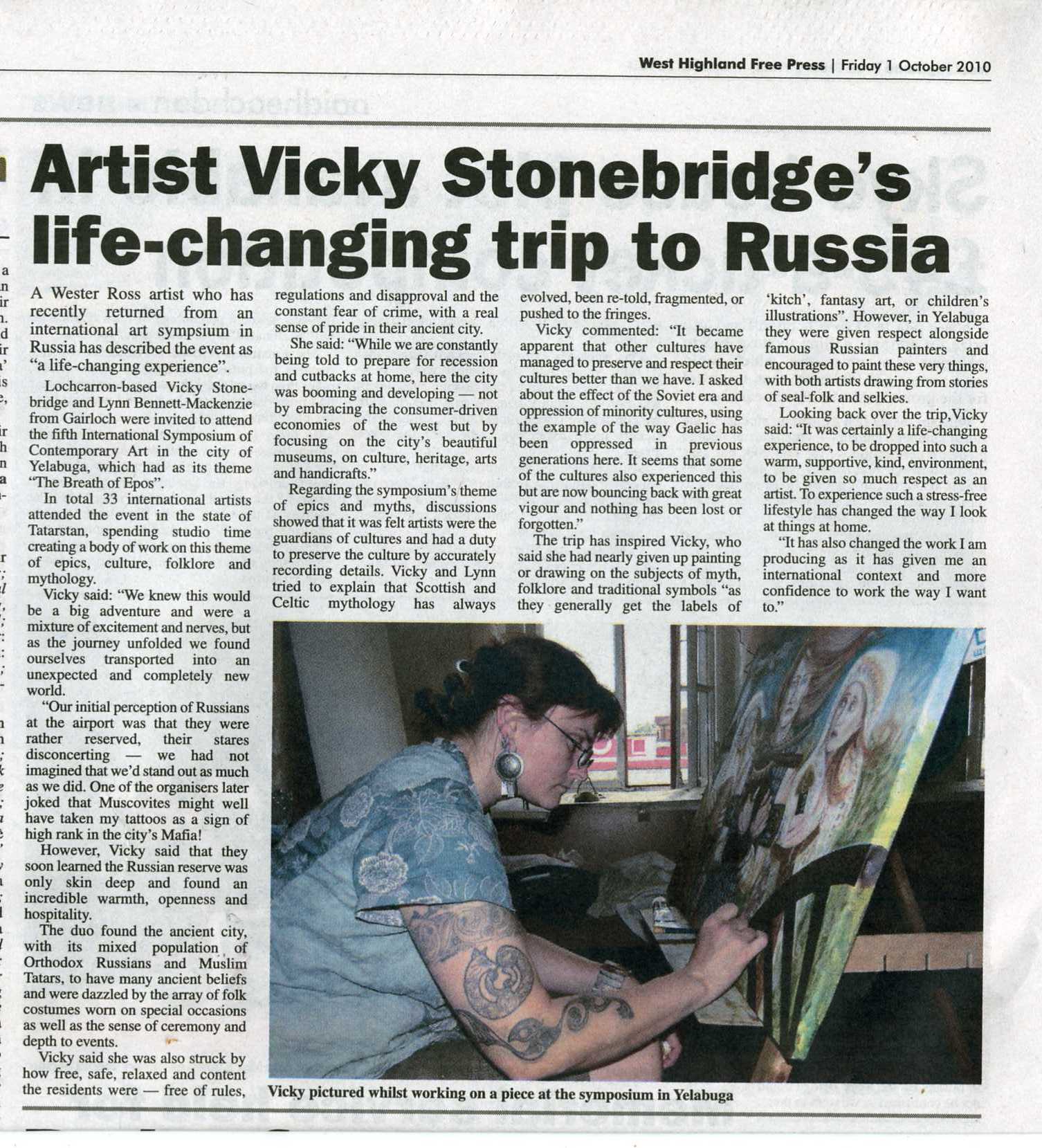 west highland free press russian trip coverage